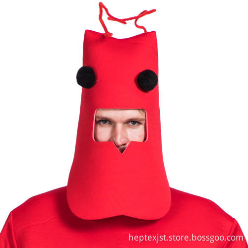 Cosplay Kostüm für Männer Lustige rote Robster Kleidung